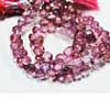 Natural Pink Sapphire Faceted Mystic Quartz Faceted Onion Beads Rondelles Color So Vibrant!! This Listing is for 2 Strand - 7 Inches each - Size 5-7mm 